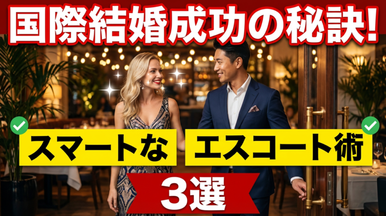 国際結婚を成功させるデート＆エスコート術：文化の壁を越えて愛を深める15の具体策