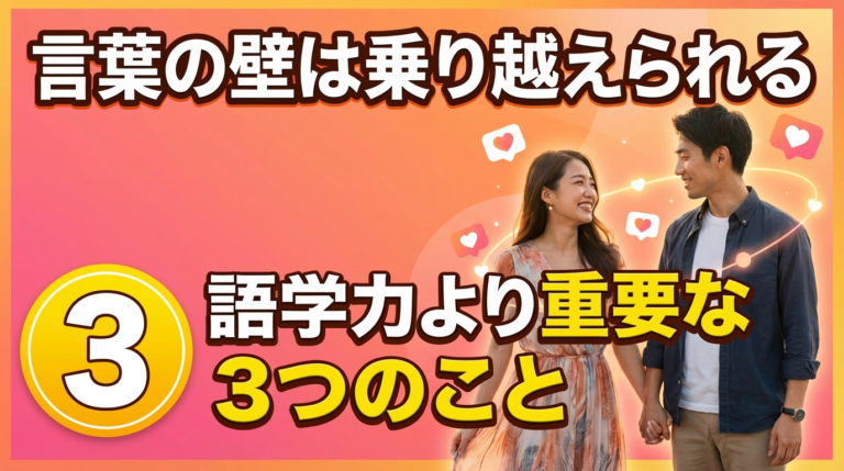 国際結婚の「言葉の壁」を乗り越える最強の解決策：ストレスを絆に変える7つの具体的戦略