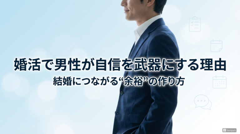 婚活で自信を武器にする7つの習慣と実践法