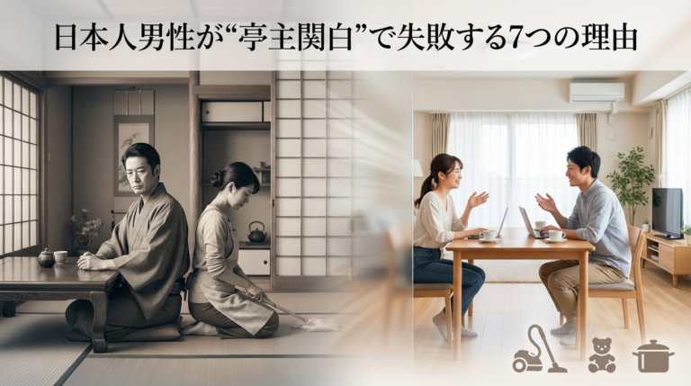 日本人男性が“亭主関白”で失敗する7つの理由