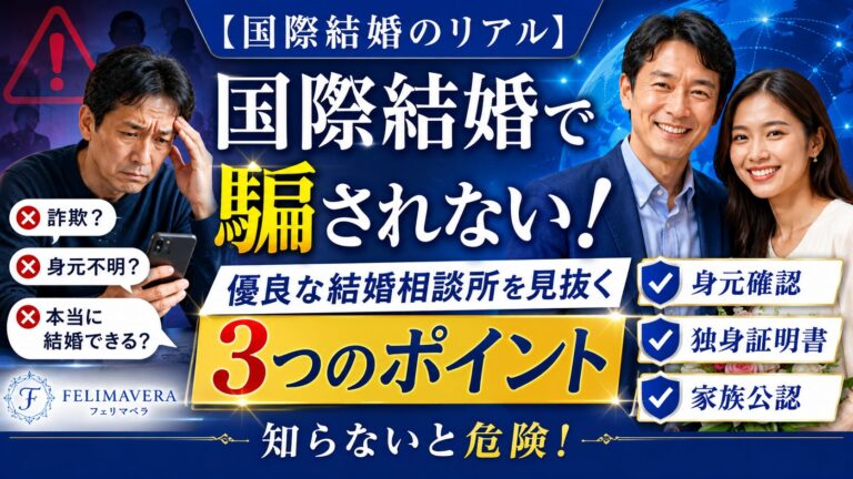 国際結婚で騙されないために！優良な結婚相談所を見極める3つのポイント